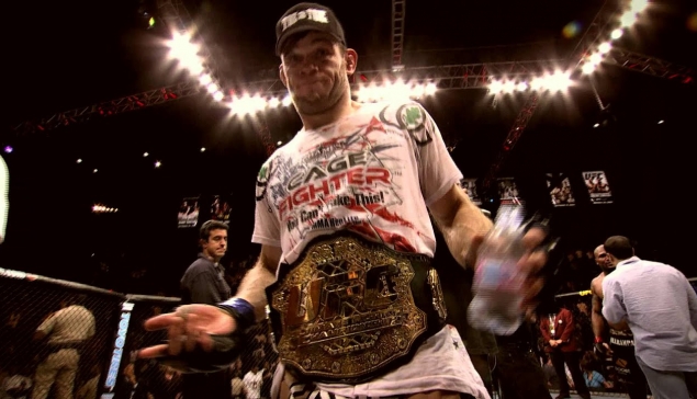 L'ancien combattant de l'UFC Forrest Griffin présent lors d'un Live Event de la WWE 