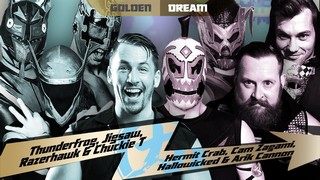 Chikara Jigsaw Thunderfrog Razerhawk Chuckie T vs Hallowicked Arik Cannon Hermit Crab Cam Zagami