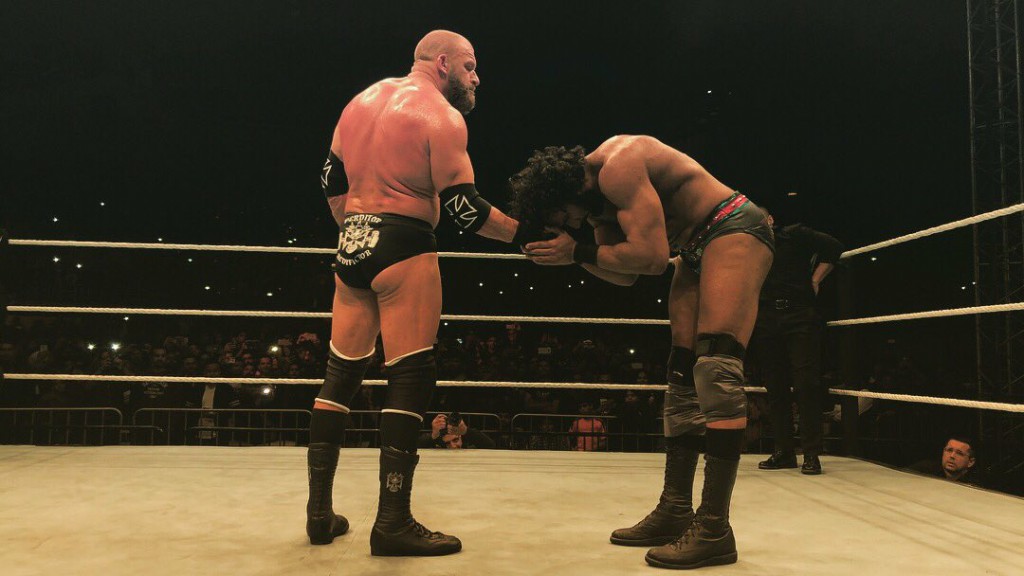 Triple H vs Jinder Mahal source twitter WWE